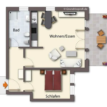 公寓 Brise Seeresidenz Haus Baltic App 22